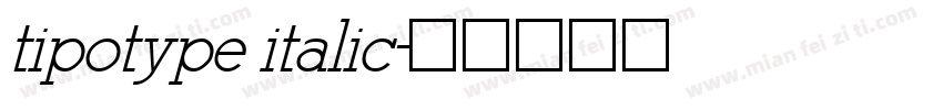 tipotype italic字体转换